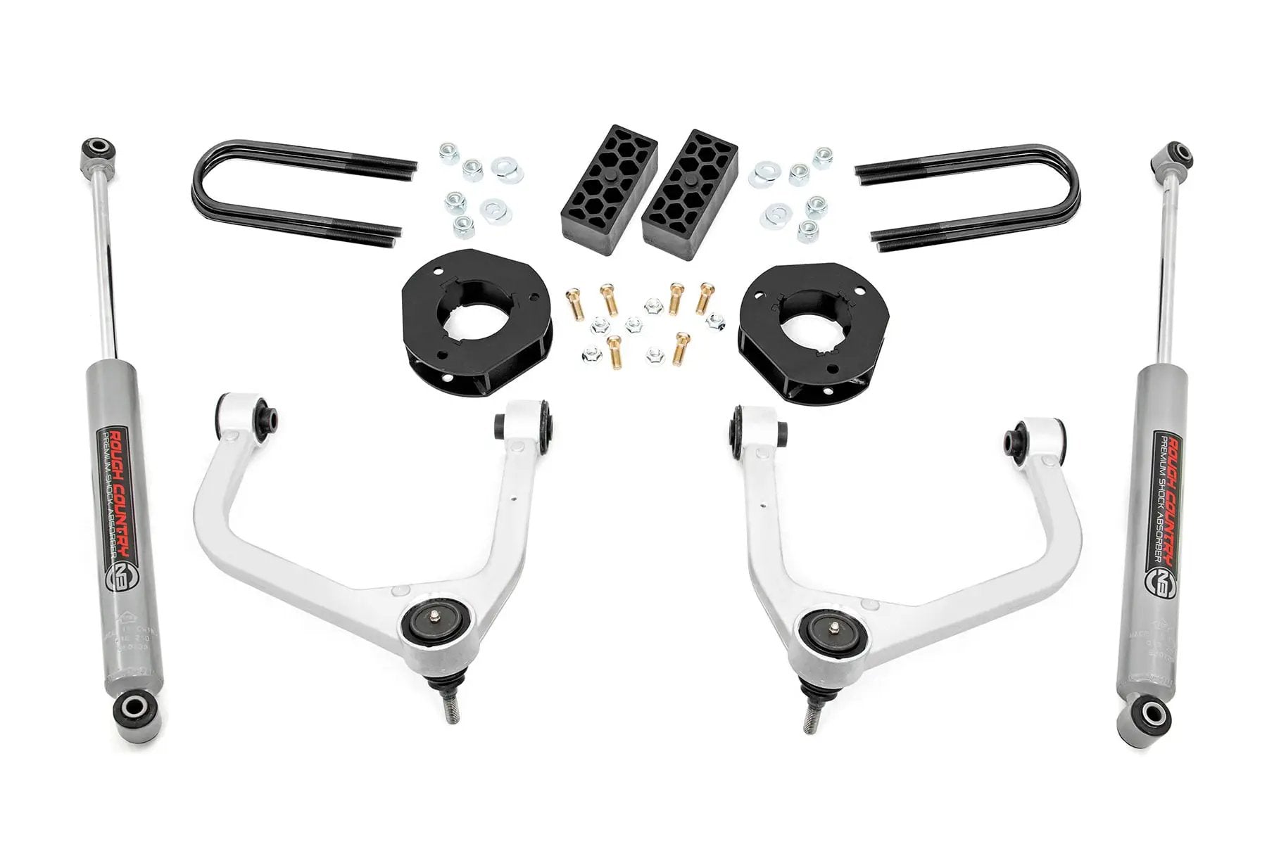 3.5 Inch Lift Kit | Rear Mono Leaf | Chevy Silverado 1500 2WD/4WD (2022-2024) by Rough Country