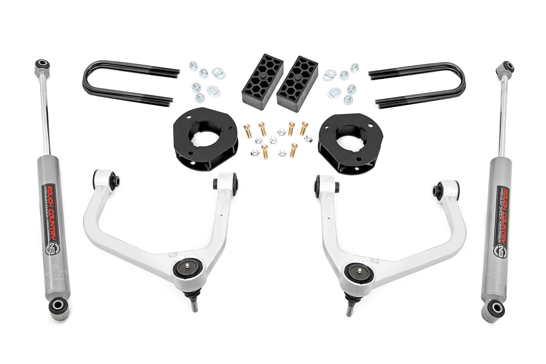3.5 Inch Lift Kit | Rear Mono Leaf | Chevy Silverado 1500 2WD/4WD (2022-2024) by Rough Country
