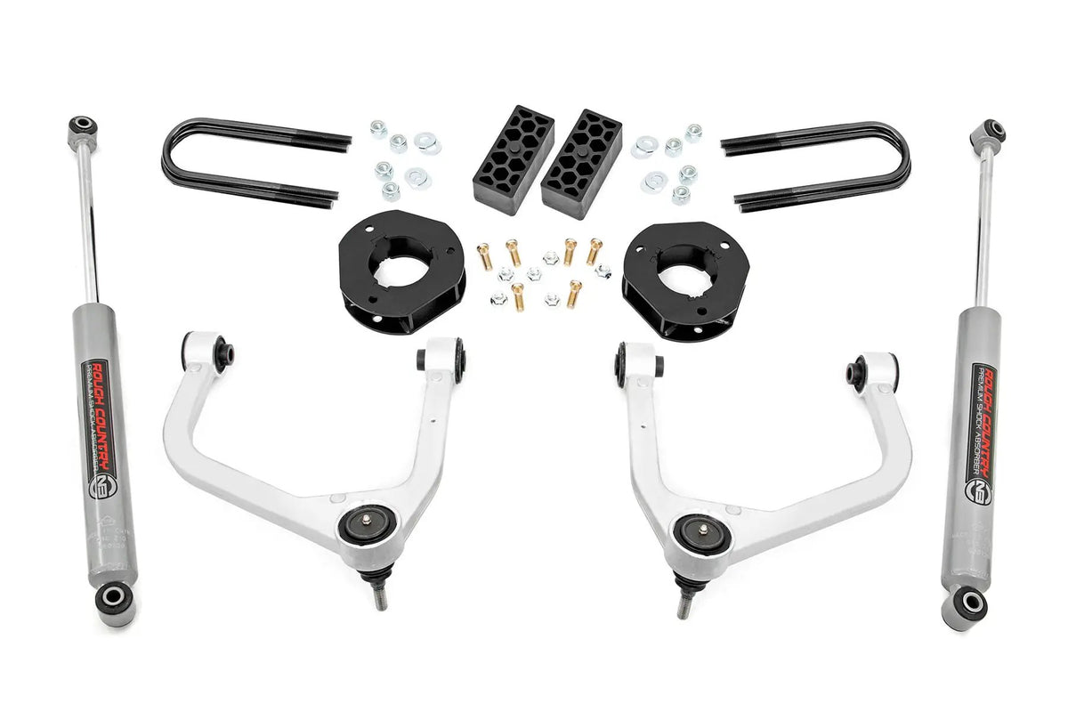 3.5 Inch Lift Kit | Rear Mono Leaf | Chevy Silverado 1500 2WD/4WD (2022-2024) by Rough Country