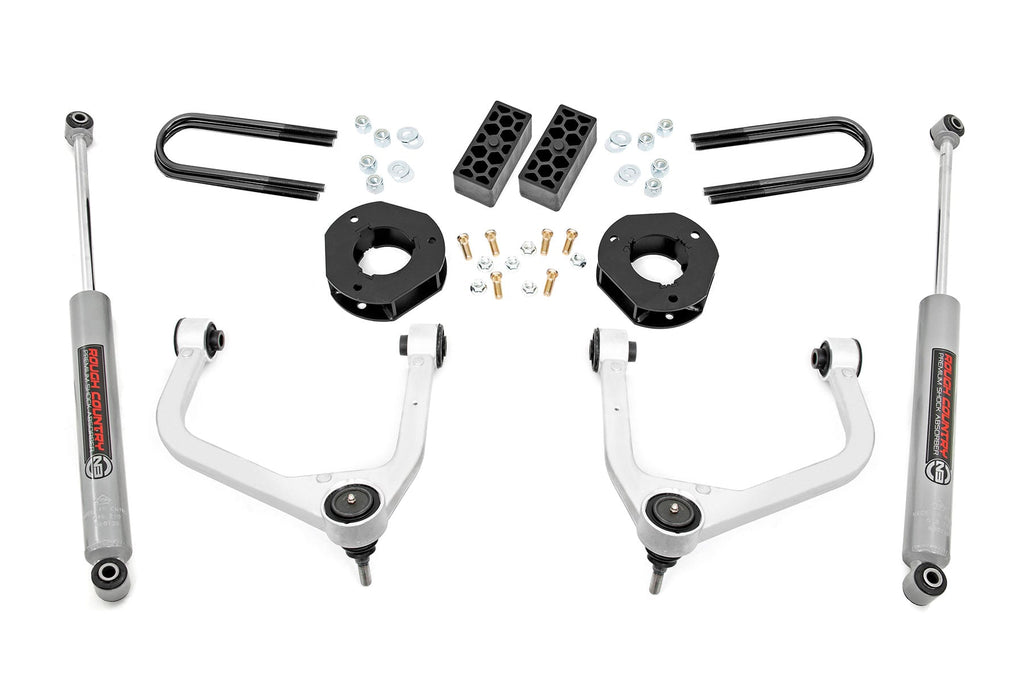 3.5 Inch Lift Kit | Rear Mono Leaf | Chevy Silverado 1500 2WD/4WD (2022-2024) by Rough Country