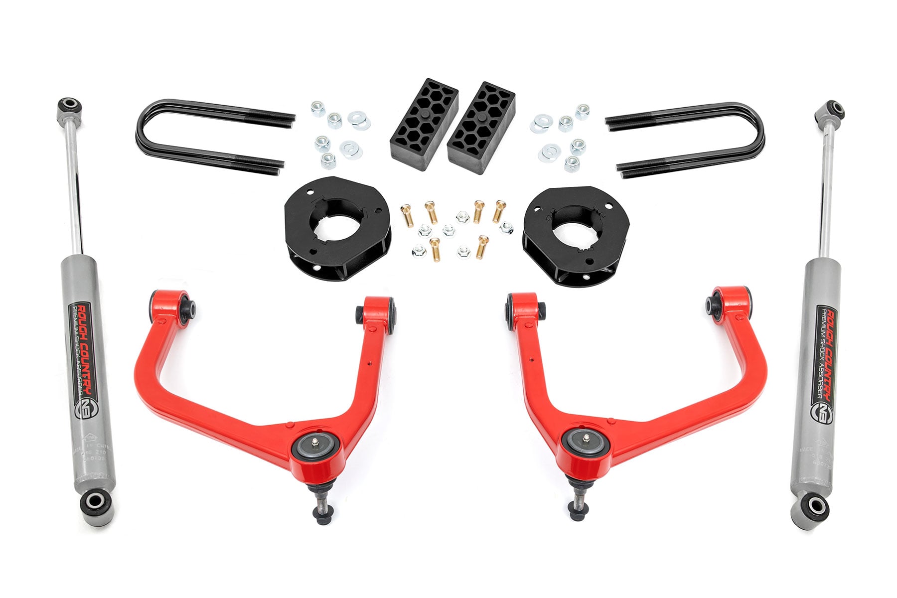 3.5 Inch Lift Kit | Rear Mono Leaf | Chevy Silverado 1500 2WD/4WD (2022-2024) by Rough Country