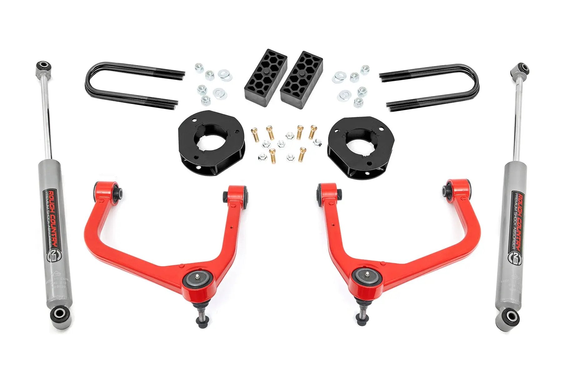 3.5 Inch Lift Kit | Rear Mono Leaf | Chevy Silverado 1500 2WD/4WD (2022-2024) by Rough Country