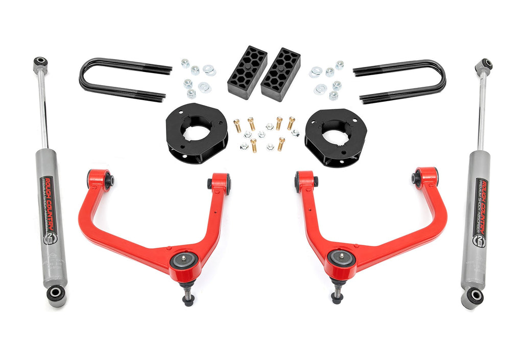 3.5 Inch Lift Kit | Rear Mono Leaf | Chevy Silverado 1500 2WD/4WD (2022-2024) by Rough Country