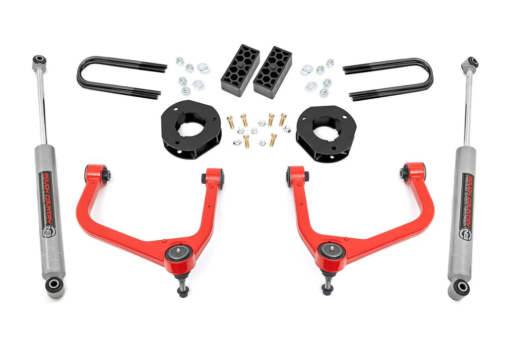 3.5 Inch Lift Kit | Rear Mono Leaf | Chevy Silverado 1500 2WD/4WD (2022-2024) by Rough Country