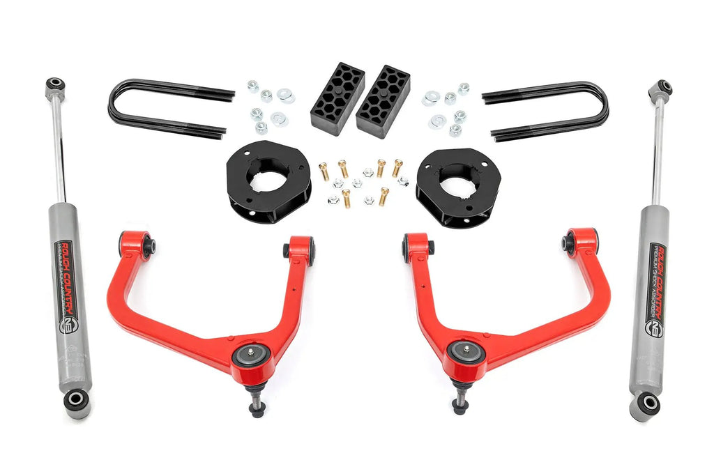 3.5 Inch Lift Kit | Rear Mono Leaf | Chevy Silverado 1500 2WD/4WD (2022-2024) by Rough Country
