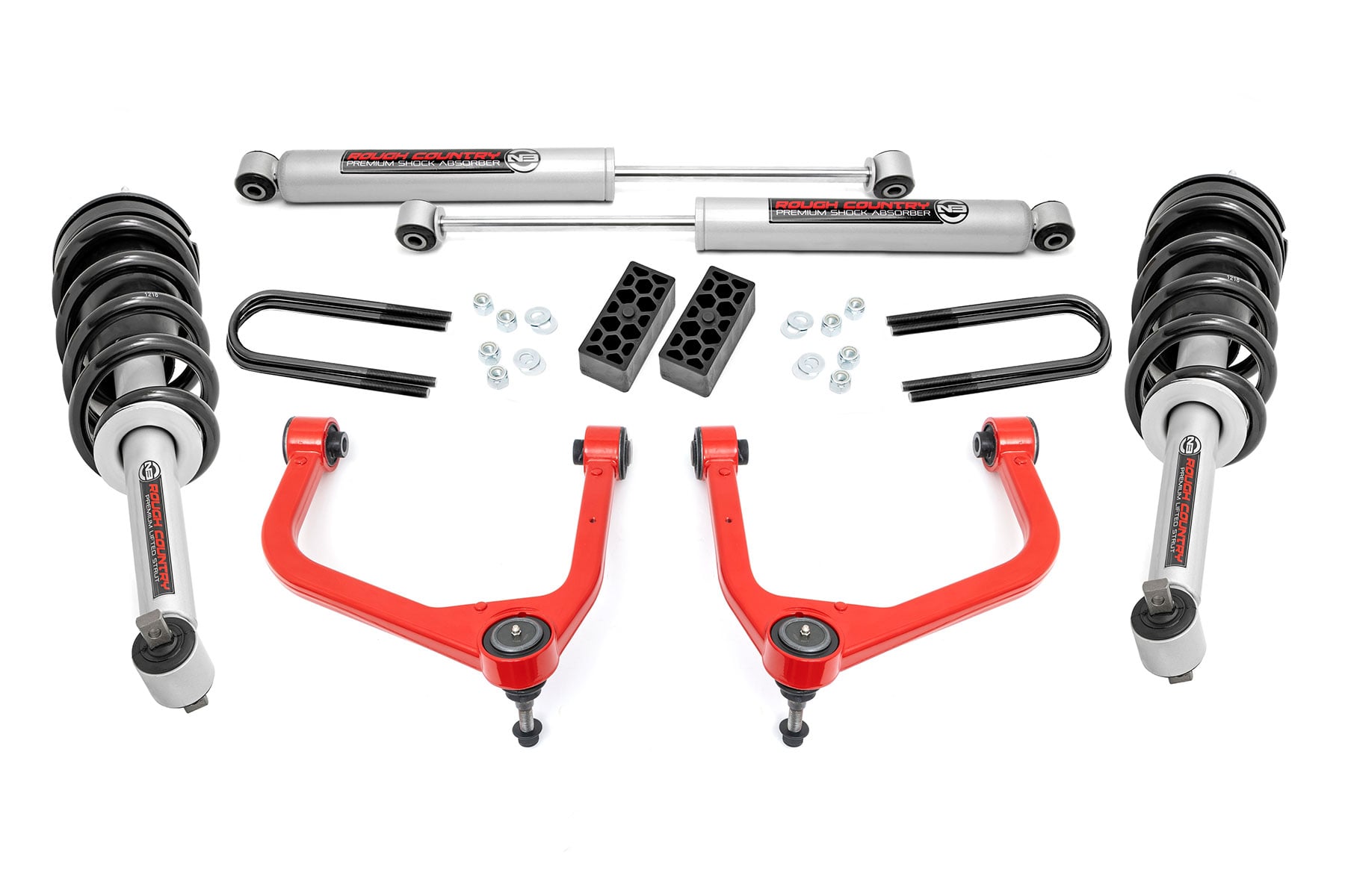 3.5 Inch Lift Kit | N3 Struts | Rear Mono Leaf | Chevy Silverado 1500 (22-24) by Rough Country