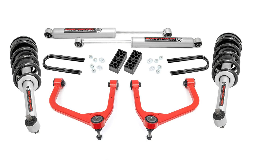 3.5 Inch Lift Kit | N3 Struts | Rear Mono Leaf | Chevy Silverado 1500 (22-24) by Rough Country
