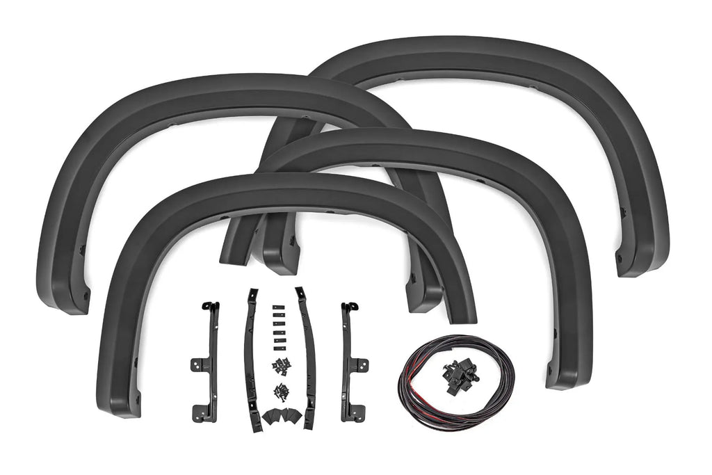 Sport Fender Flares | GBA Black | Chevy Silverado 1500 2WD/4WD (2019-2026) by Rough Country