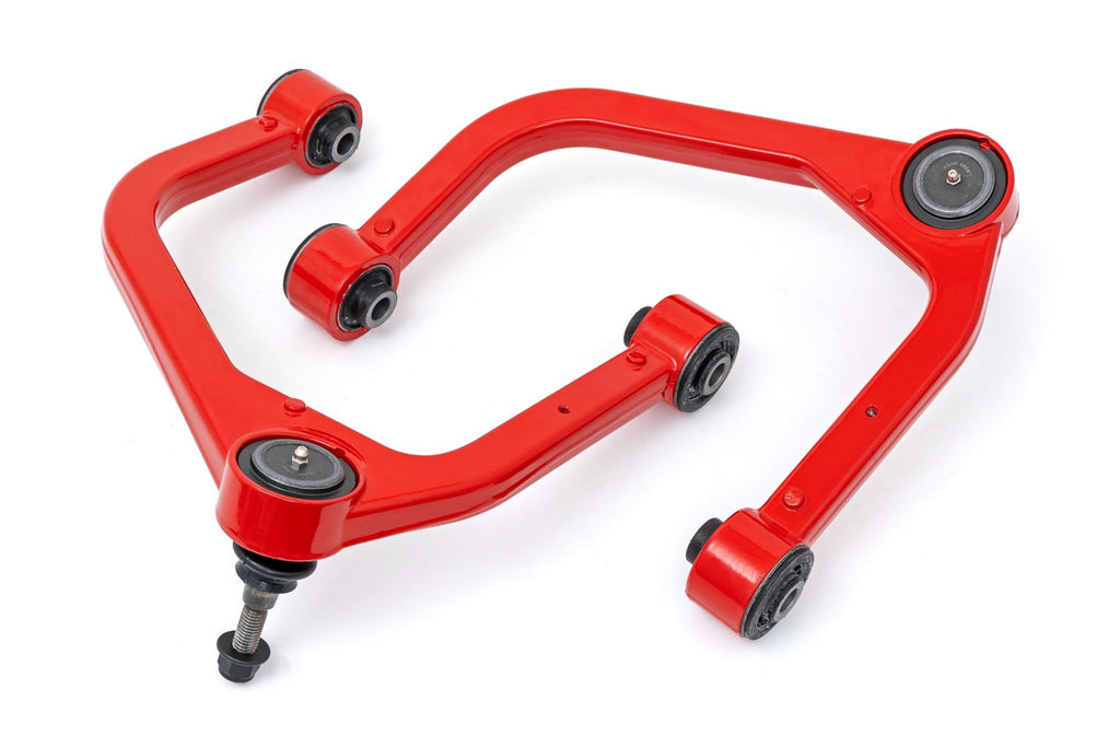 Red Forged Upper Control Arms | 3.5 Inch Lift | Chevy/GMC Sierra/Silverado 1500 (19-26) by Rough Country