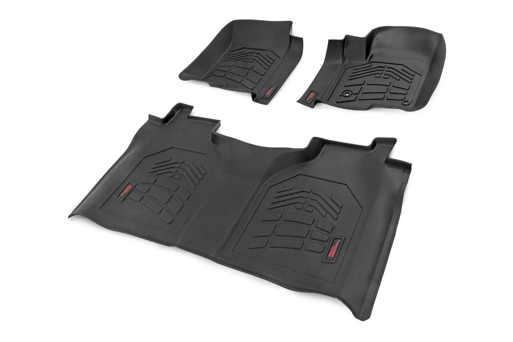 Sure-Fit Floor Mats | FR & RR | FR Bucket | Crew | Chevy/GMC 1500/2500HD/3500HD (19-26) by Rough Country