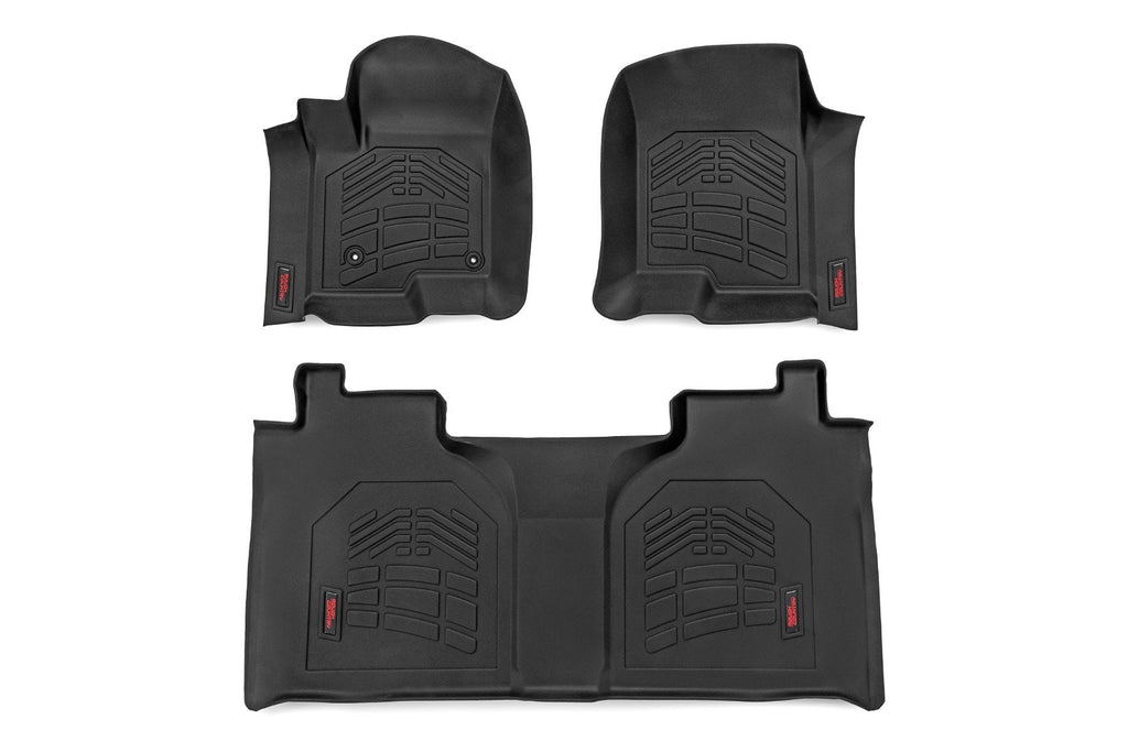 Sure-Fit Floor Mats | FR & RR | FR Bucket | Crew | Chevy/GMC 1500/2500HD/3500HD (19-26) by Rough Country