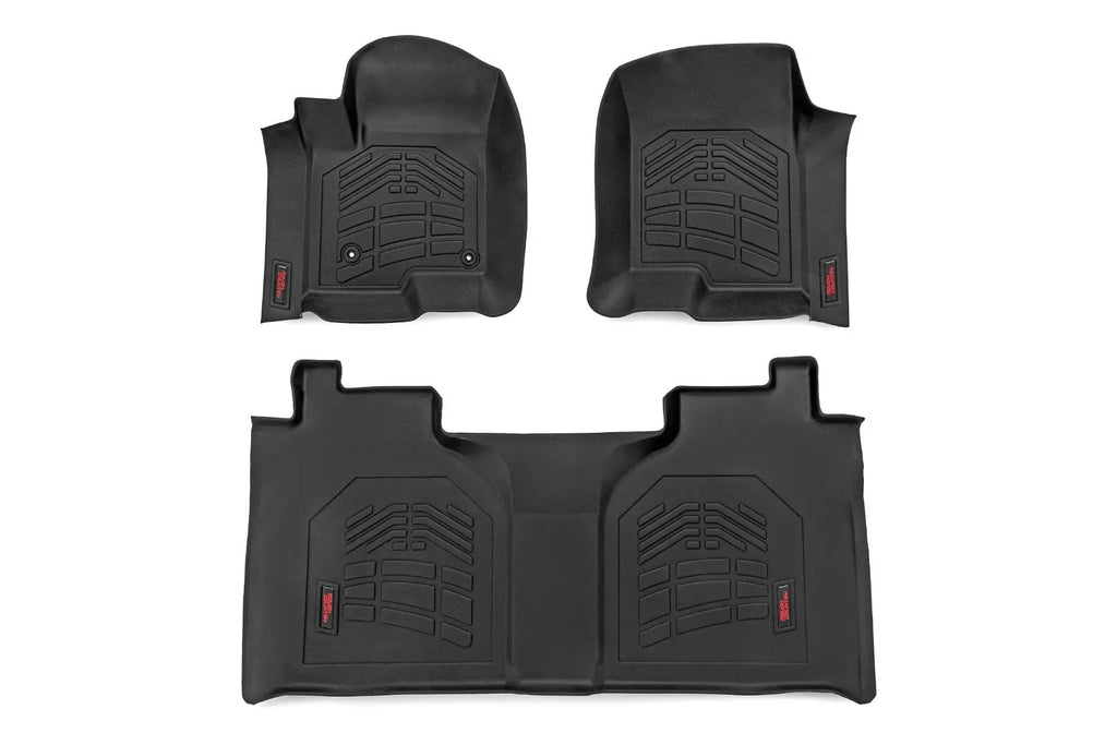 Sure-Fit Floor Mats | FR & RR | FR Bucket | Crew | Chevy/GMC 1500/2500HD/3500HD (19-26) by Rough Country