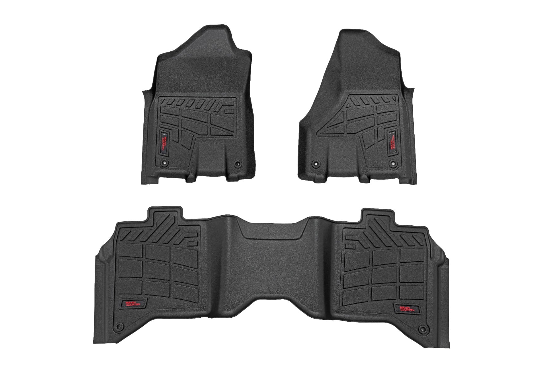 Sure-Fit Floor Mats | Front & Rear | Bucket | Crew | Ram 2500/3500 (19-26) by Rough Country