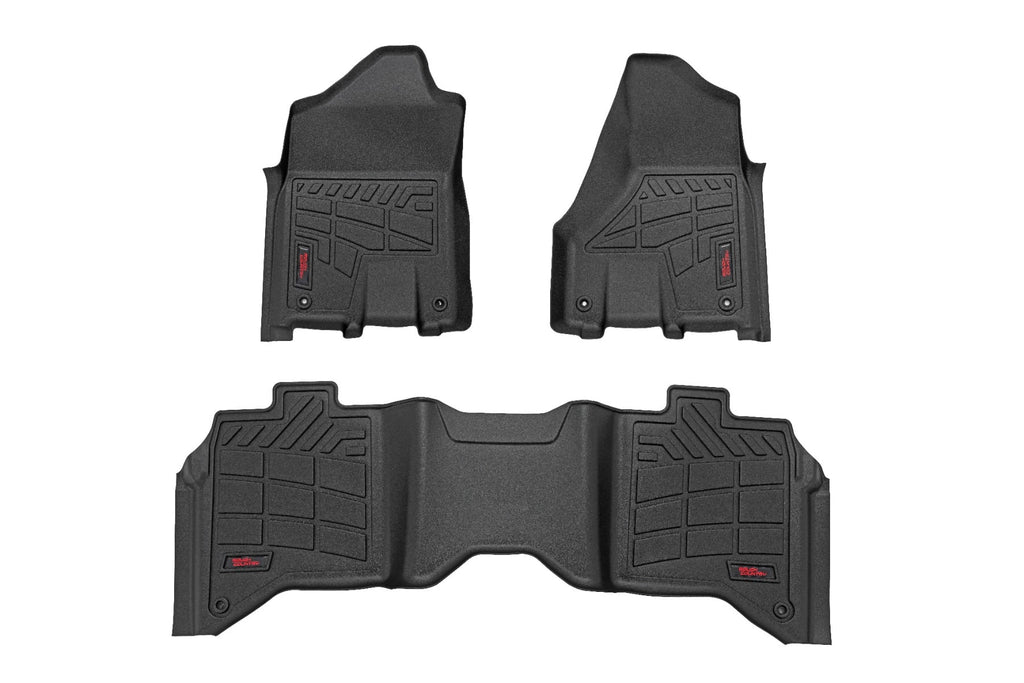 Sure-Fit Floor Mats | Front & Rear | Bucket | Crew | Ram 2500/3500 (19-26) by Rough Country