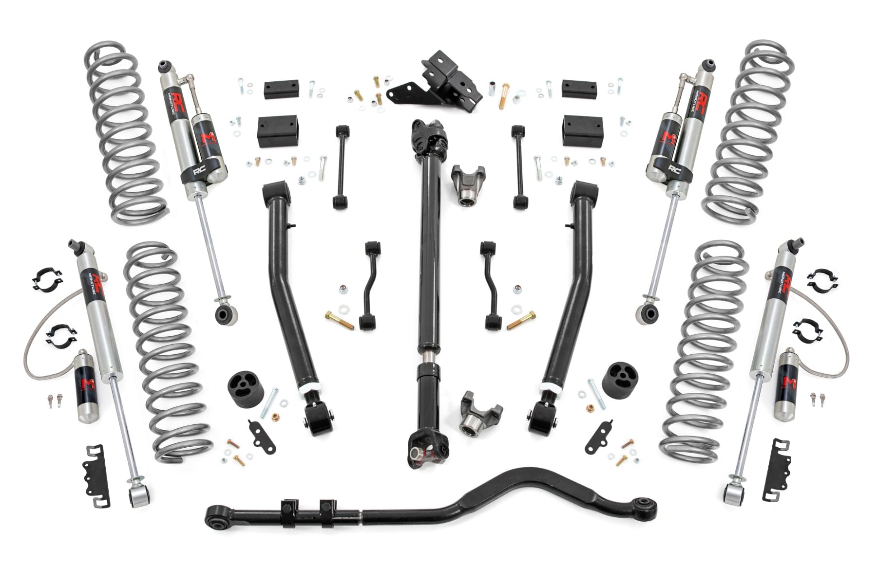3.5 Inch Lift Kit | Adj Lower | FR D/S | M1R | Jeep Wrangler JL 4WD (24-26) by Rough Country