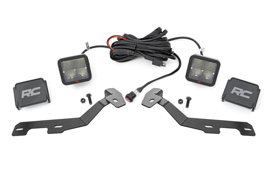 LED Light Kit | Ditch Mount | 2" Spectrum Pair | Spot | Ram 1500 (19-26) by Rough Country