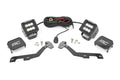 LED Light Kit | Ditch Mount | 2" Black Pair | Flood | Ram 1500 2WD/4WD (19-26) by Rough Country