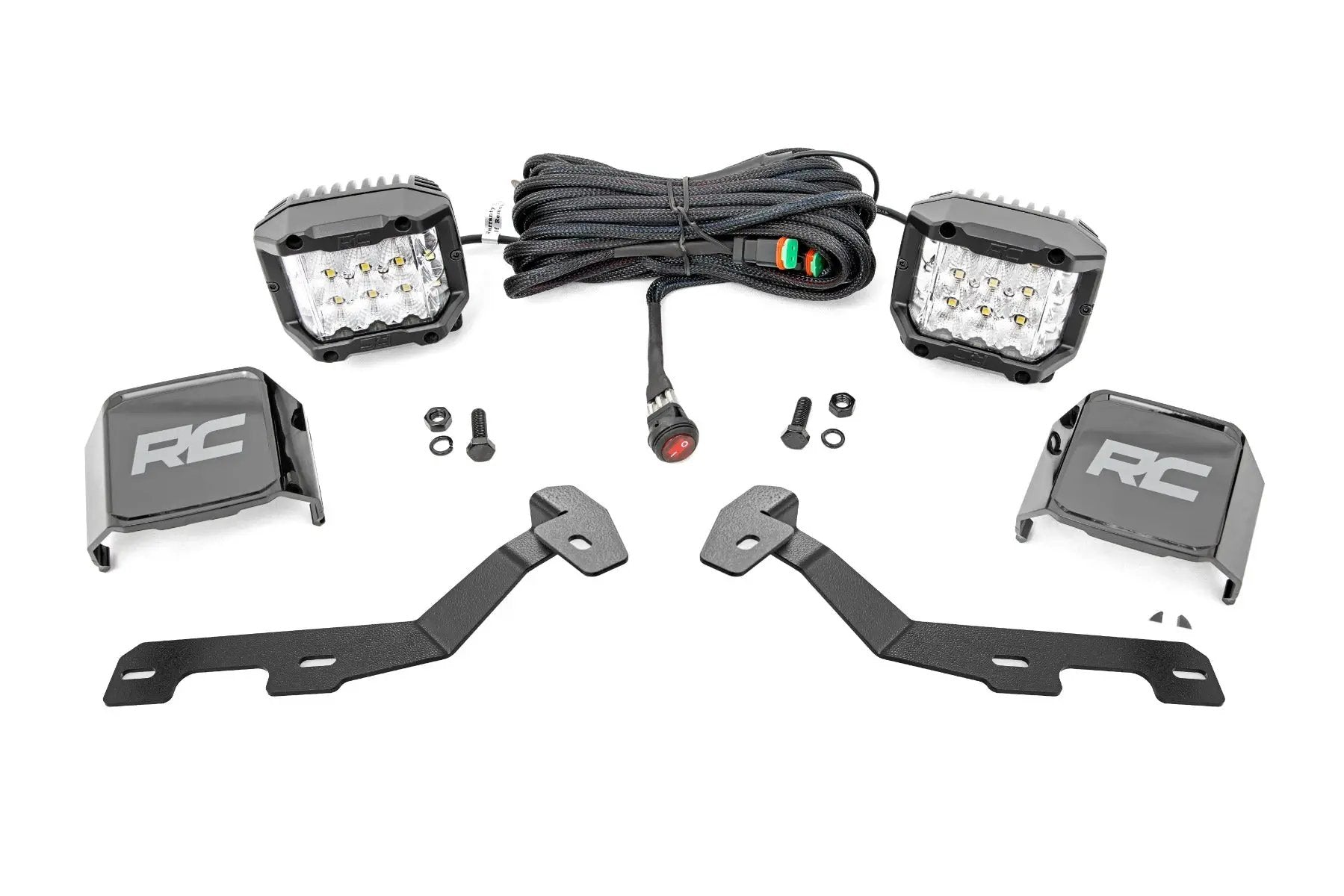 LED Light Kit | Ditch Mount | 3" OSRAM | Wide | Ram 1500 2WD/4WD (2019-2026) by Rough Country