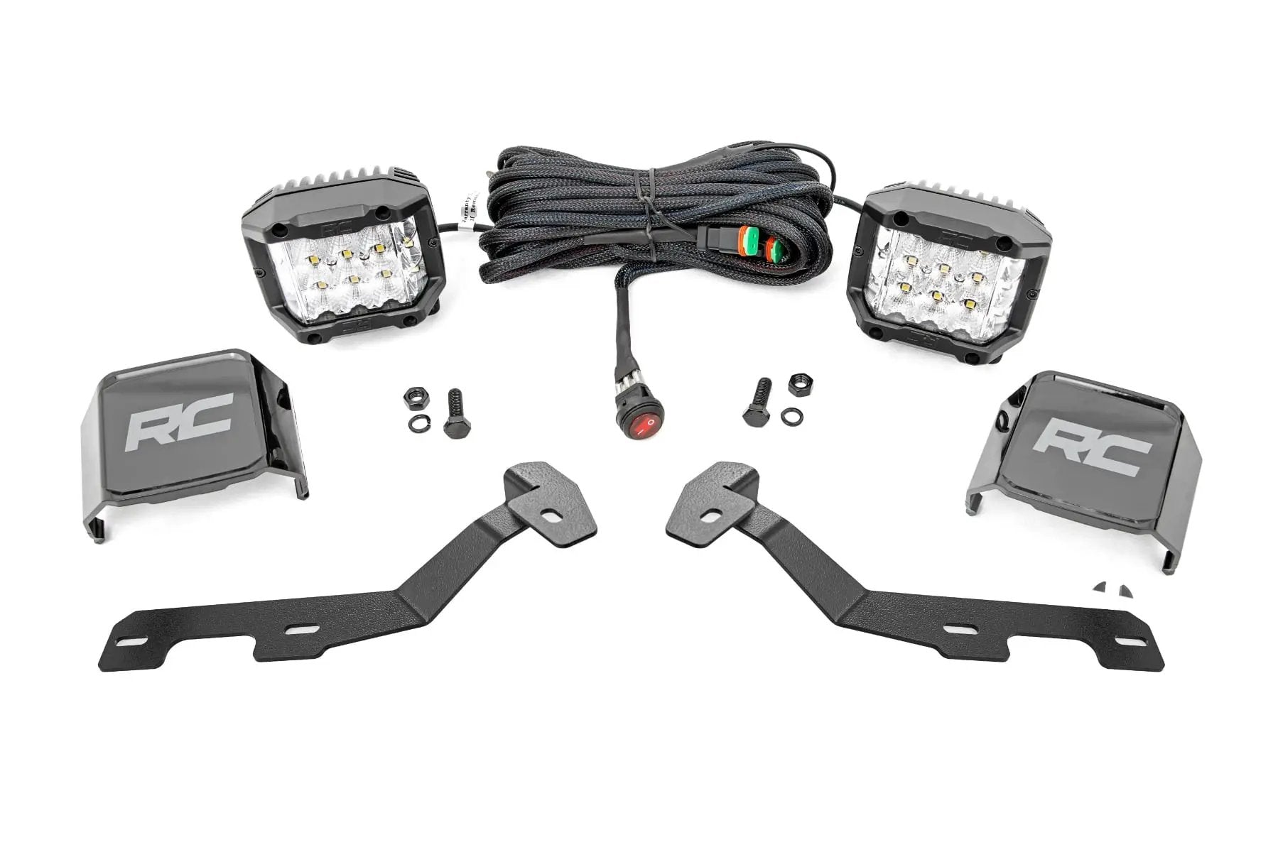 LED Light Kit | Ditch Mount | 3" OSRAM | Wide | Ram 1500 2WD/4WD (2019-2026) by Rough Country
