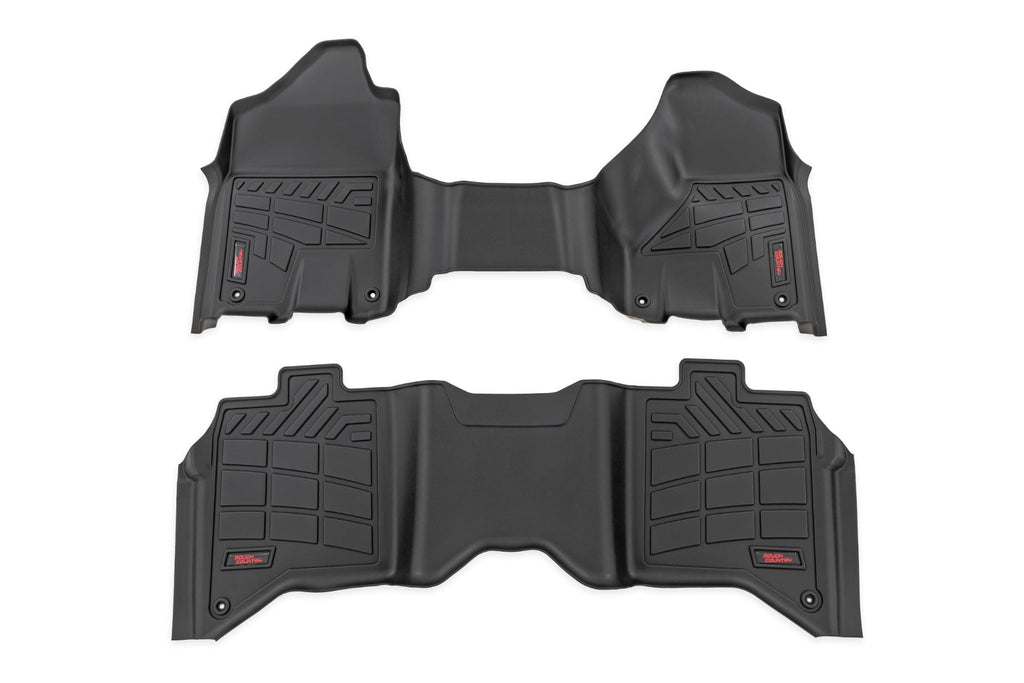 Sure-Fit Floor Mats | Front & Rear | Crew | Ram 2500/3500 2WD/4WD (2019-2026) by Rough Country
