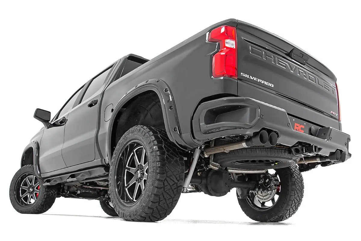 Performance Exhuast | Stainless | Crew/Dbl | RR Exit | Chevy/GMC Sierra/Silverado 1500 (19-26) by Rough Country