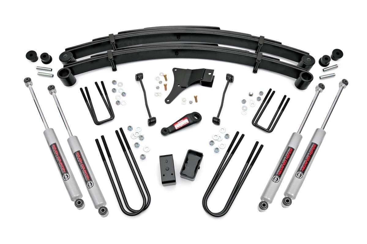 4 Inch Lift Kit | Rear Blocks | Ford F-250/F-350 Super Duty 4WD (1999) by Rough Country