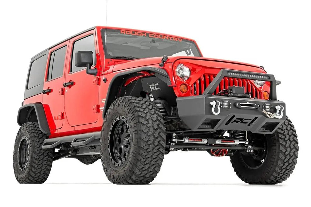 N3 Steering Stabilizer | Dual | 2-8 Inch Lift | Jeep Wrangler JK/Wrangler Unlimited (07-18) by Rough Country