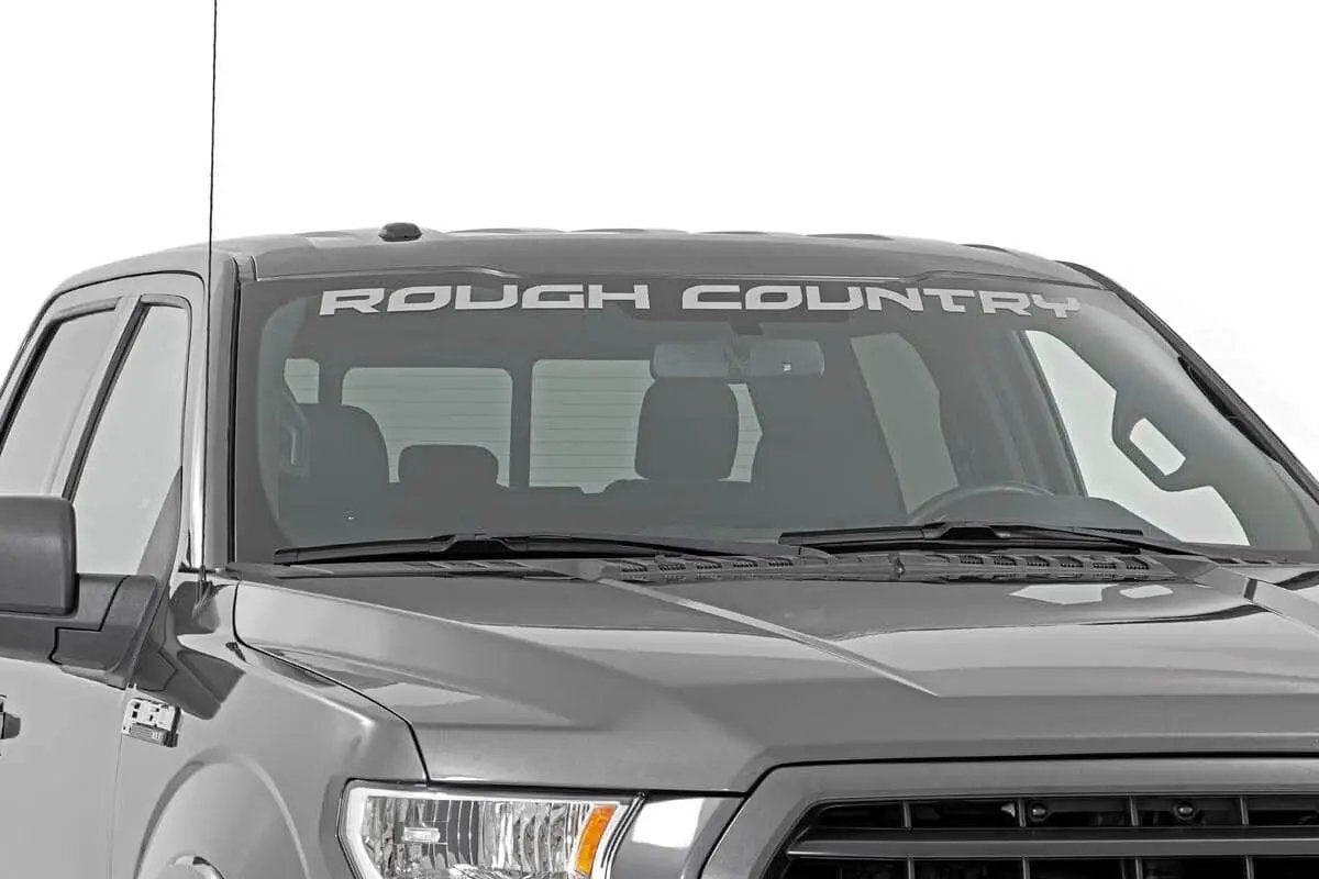 Rough Country Decal | 3 Inch x 49 Inch | Curved | Silver by Rough Country
