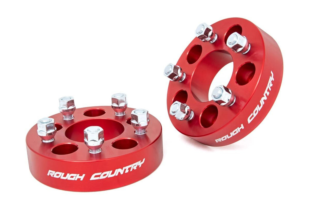 1.5 Inch Wheel Spacers| 5x4.5 | Red | Jeep Cherokee XJ/Comanche MJ/Wrangler TJ by Rough Country