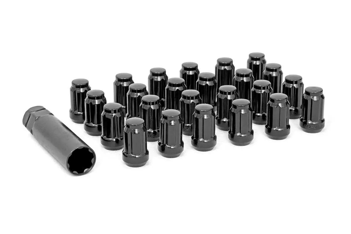1/2x20 Lug Nut Set of 24 | Black by Rough Country