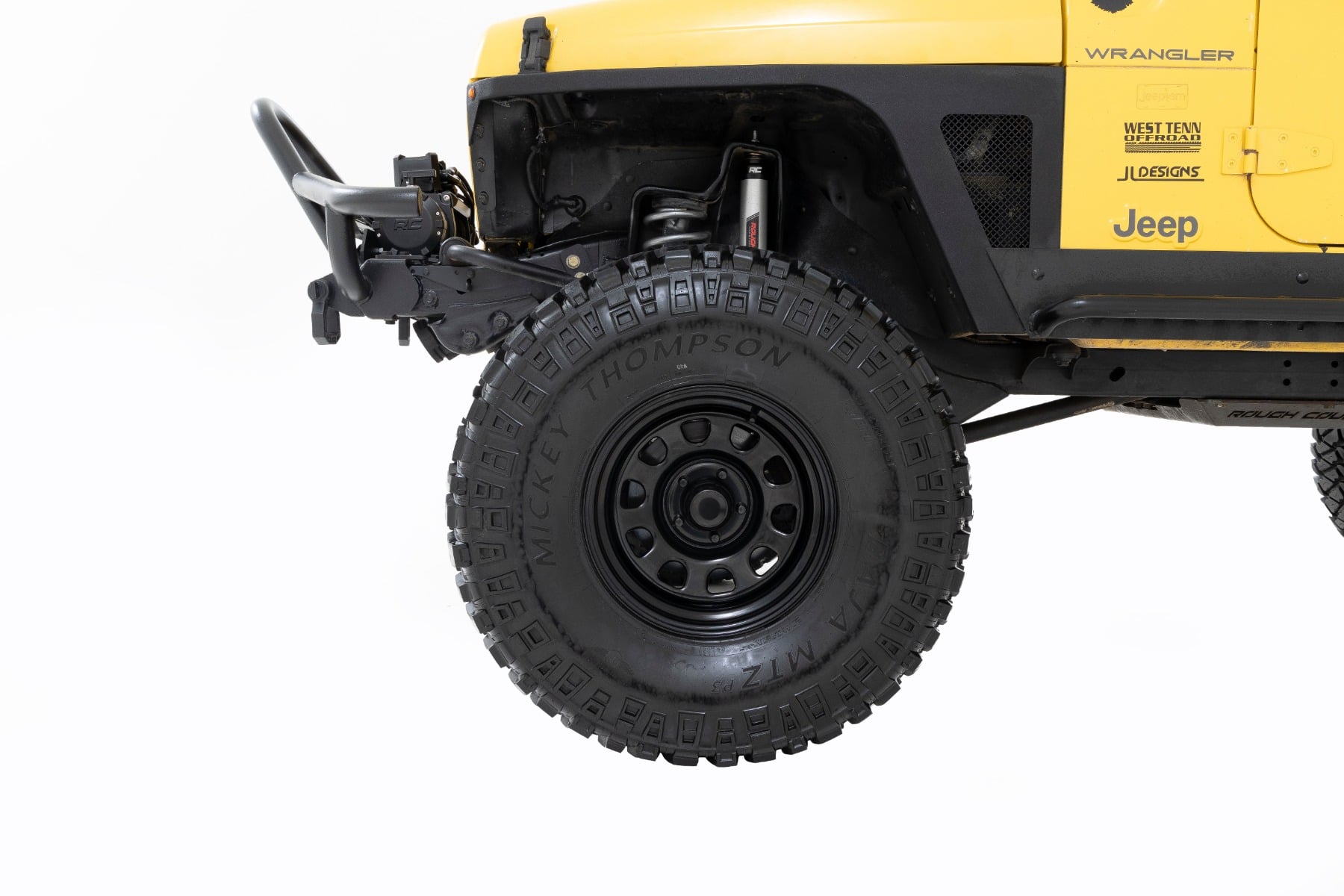 Steel Wheel | Black | 16x8 | 5x5 | 3.30 Bore | -12 by Rough Country