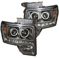 Projector Headlight Set w/Halo by ANZO USA