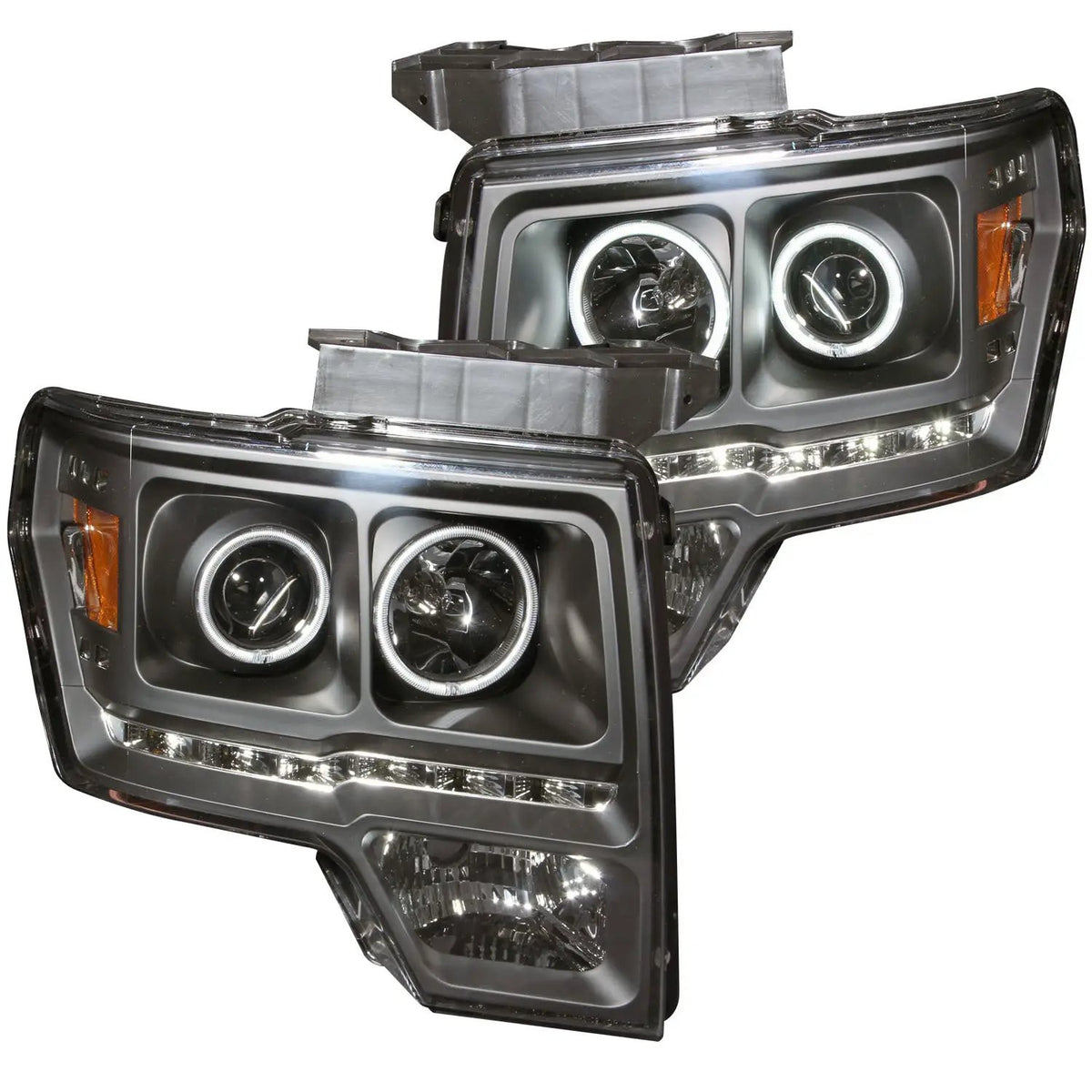 Projector Headlight Set w/Halo by ANZO USA