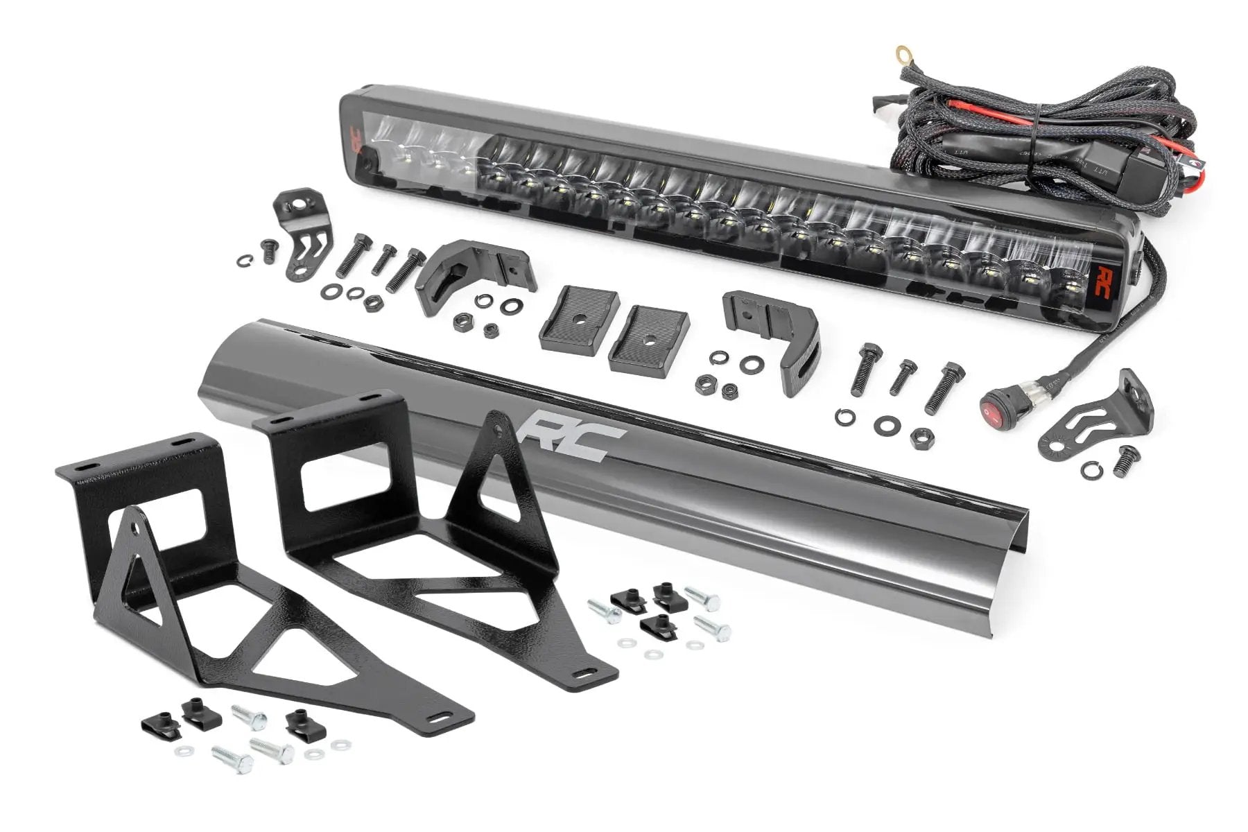 LED Light Kit | Bumper Mount | 20" Spectrum Dual Row | Ford F-250/F-350 Super Duty (05-07) by Rough Country