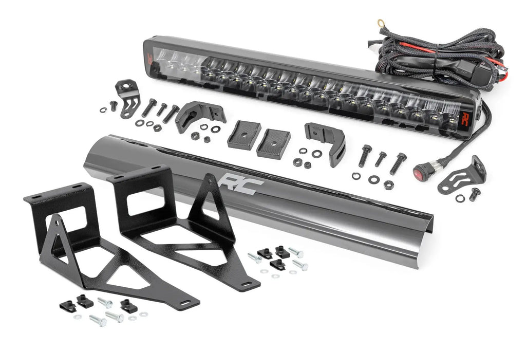 LED Light Kit | Bumper Mount | 20" Spectrum Dual Row | Ford F-250/F-350 Super Duty (05-07) by Rough Country