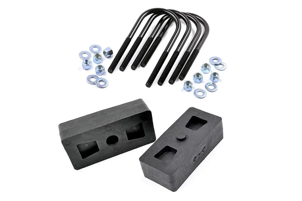 1 Inch Block & U-Bolt Kit | Ford F-150 2WD/4WD (1997-2003) by Rough Country