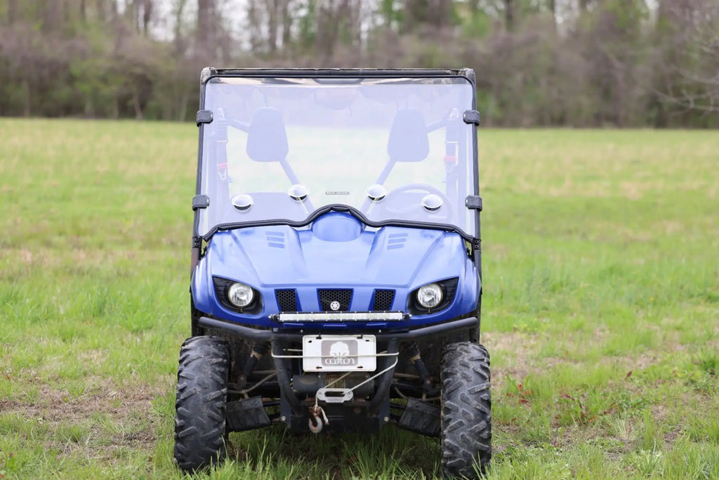 Vented Full Windshield | Scratch Resistant | Yamaha Rhino 450/Rhino 700 by Rough Country