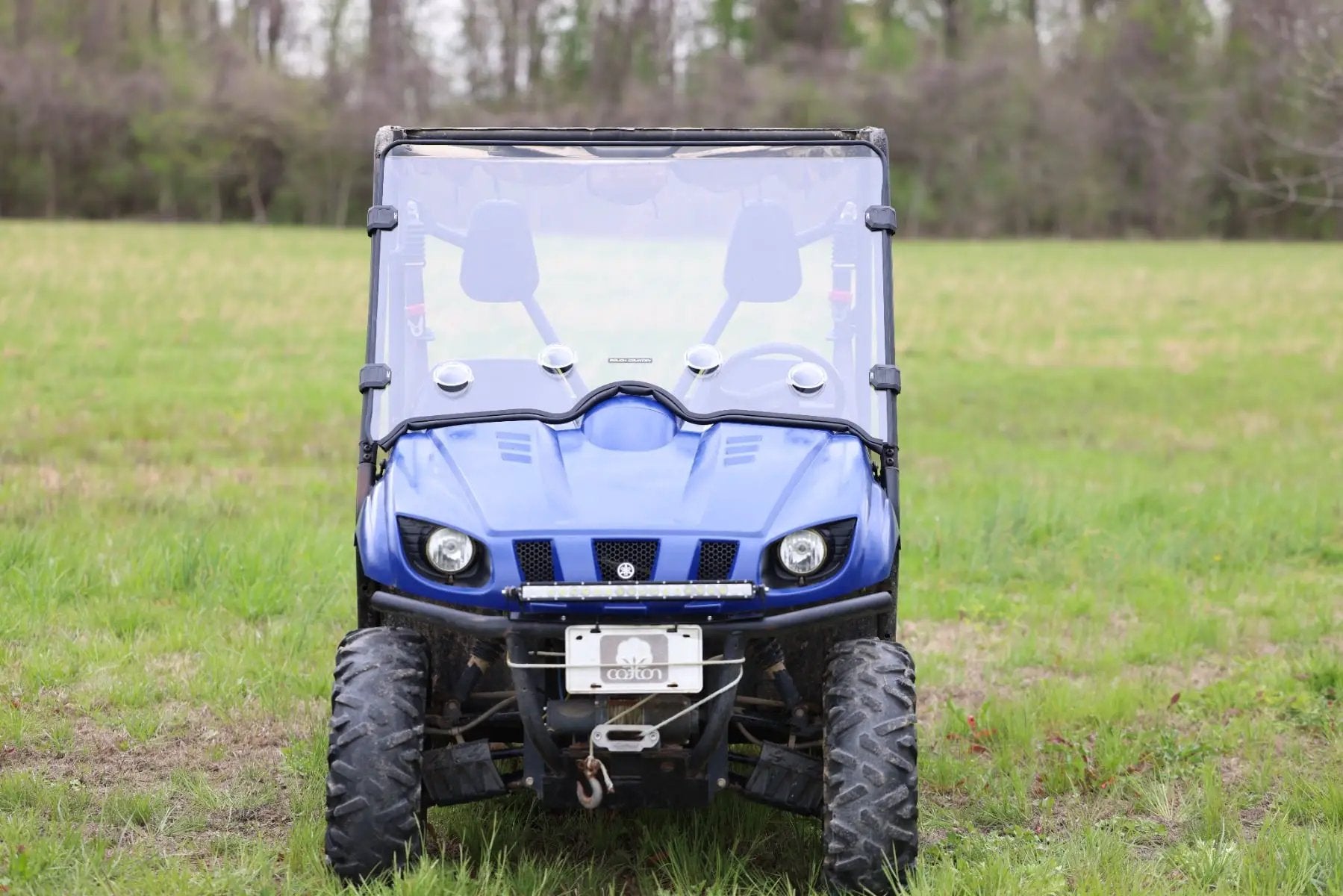 Vented Full Windshield | Scratch Resistant | Yamaha Rhino 450/Rhino 700 by Rough Country