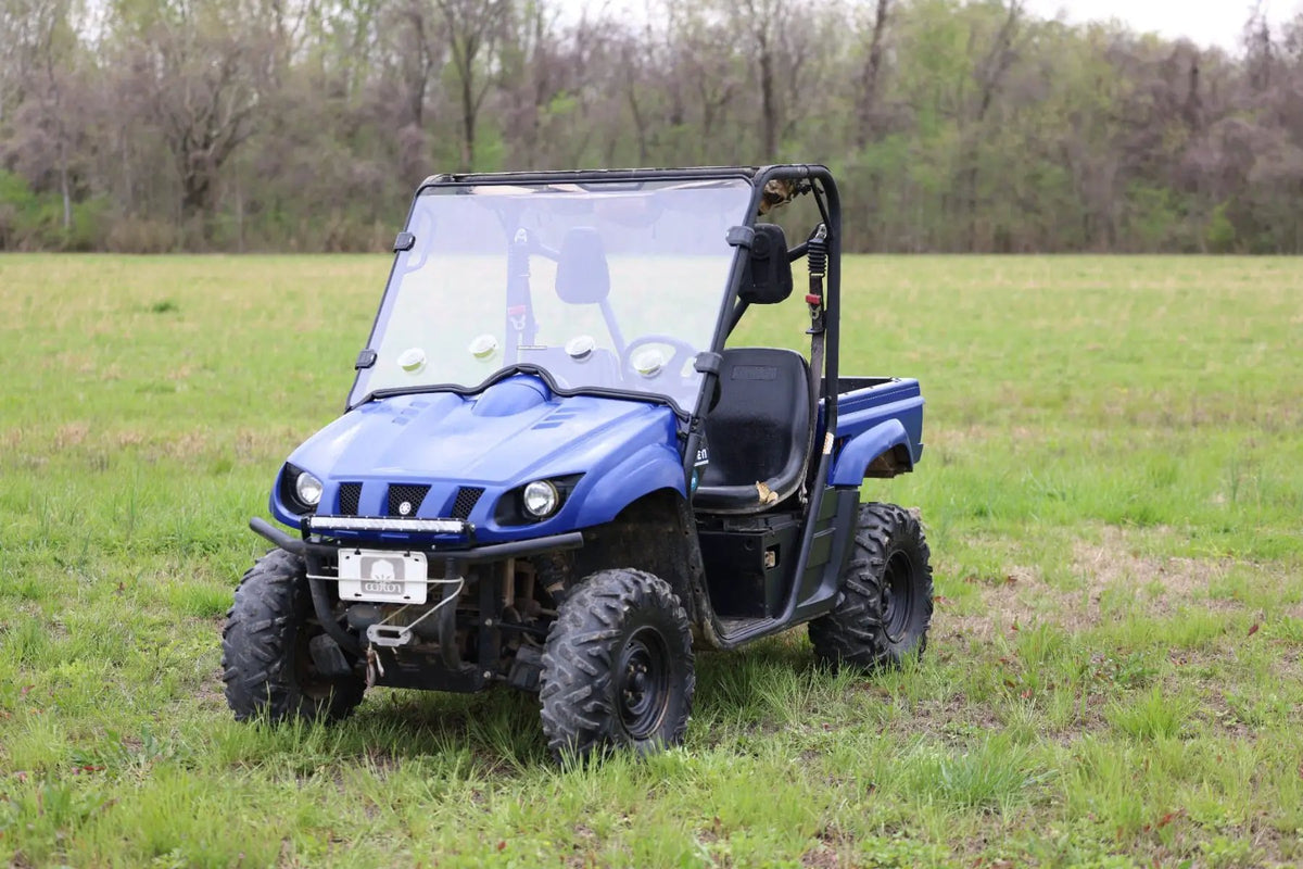 Vented Full Windshield | Scratch Resistant | Yamaha Rhino 450/Rhino 700 by Rough Country