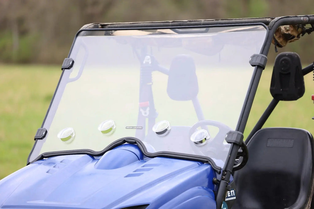 Vented Full Windshield | Scratch Resistant | Yamaha Rhino 450/Rhino 700 by Rough Country