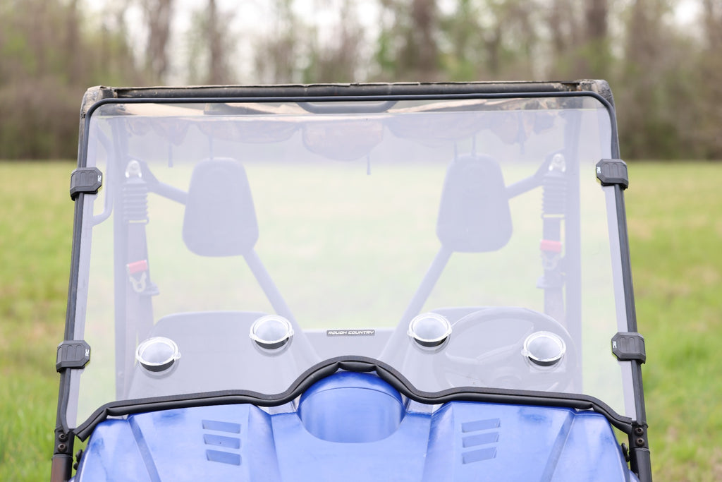 Vented Full Windshield | Scratch Resistant | Yamaha Rhino 450/Rhino 700 by Rough Country