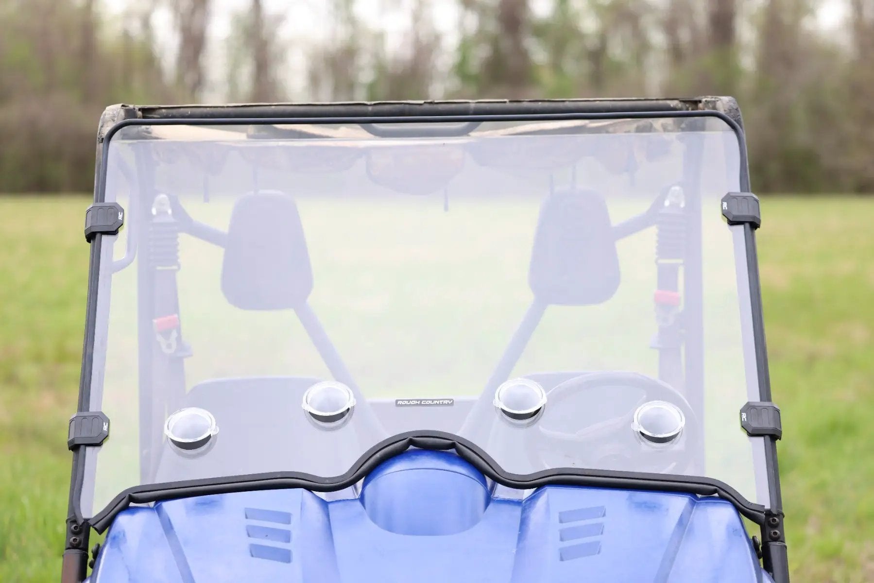 Vented Full Windshield | Scratch Resistant | Yamaha Rhino 450/Rhino 700 by Rough Country