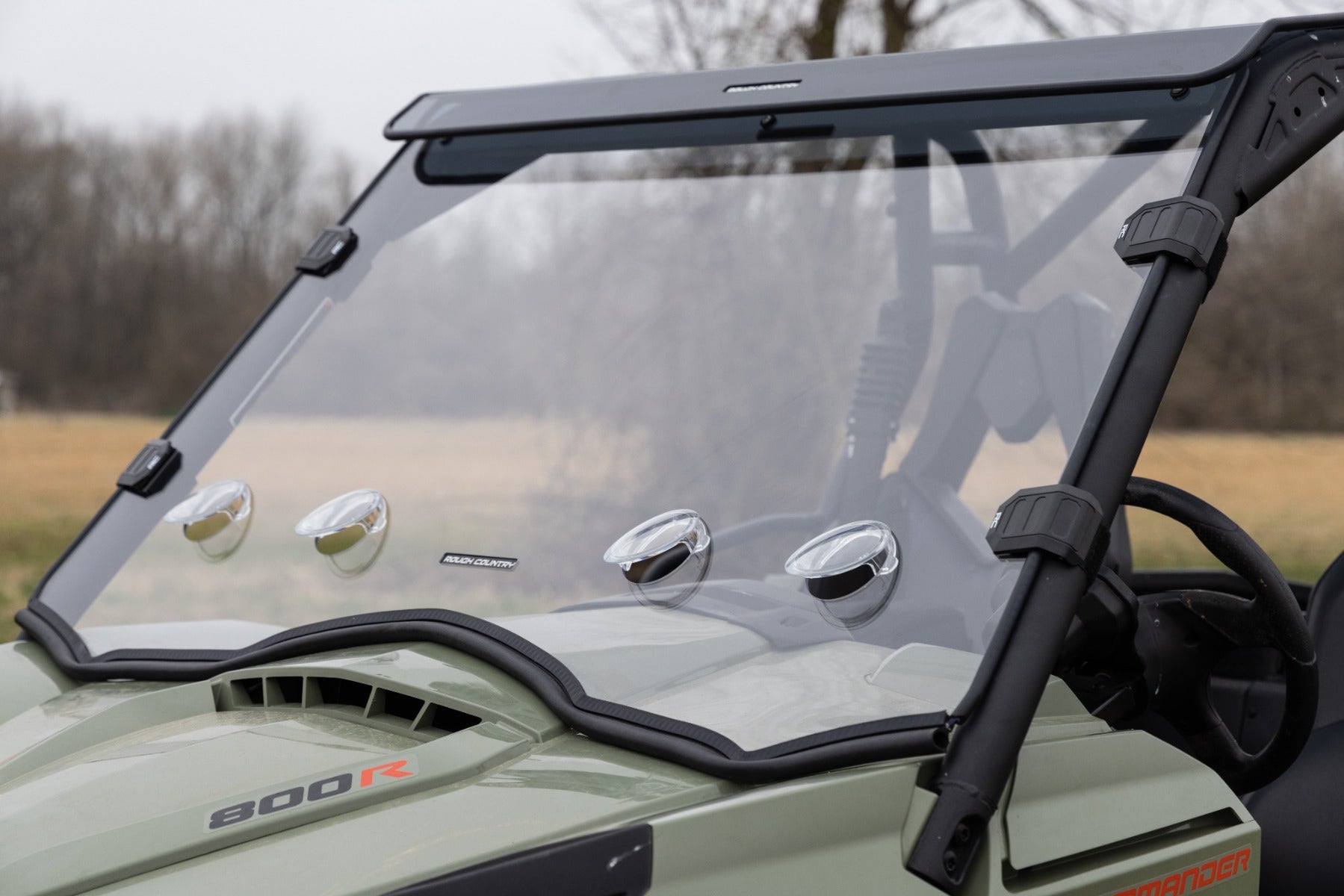 Vented Full Windshield | Scratch Resistant | Can-Am Commander Max 1000 by Rough Country