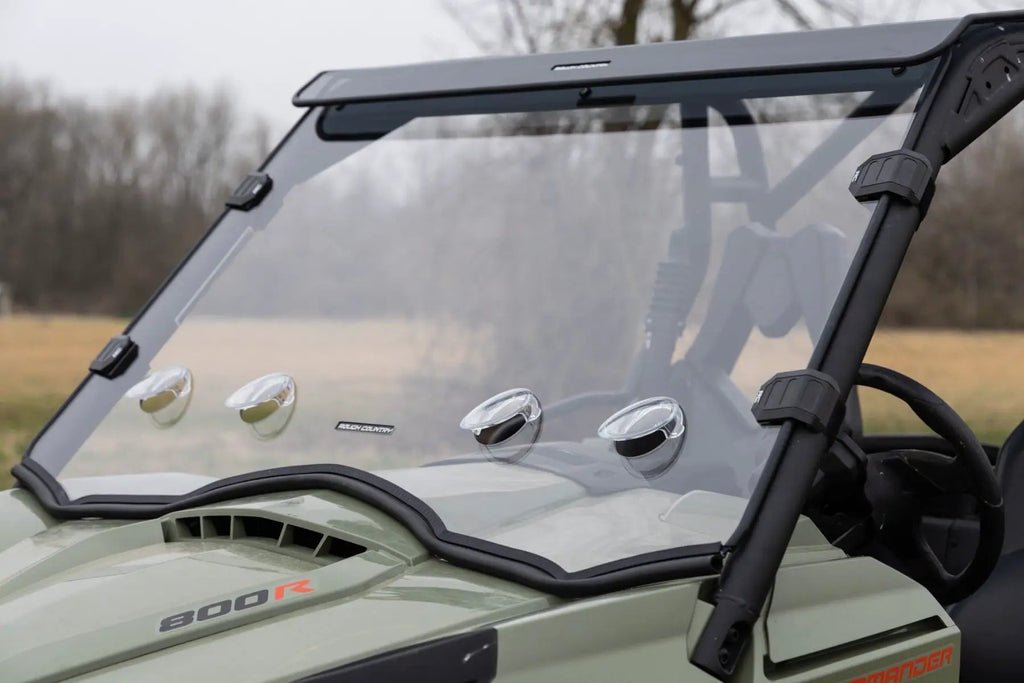 Vented Full Windshield | Scratch Resistant | Can-Am Commander Max 1000 by Rough Country