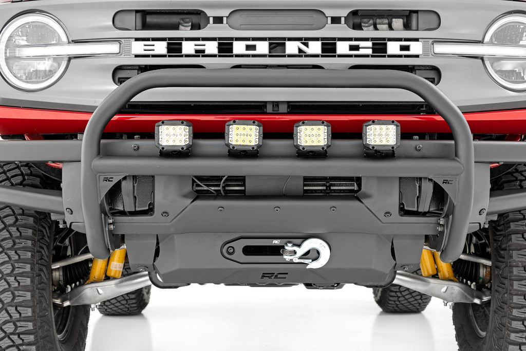 Nudge Bar | 20 Inch BLK DRL Single Row LED | OE Modular Steel | Ford Bronco (21-26) by Rough Country