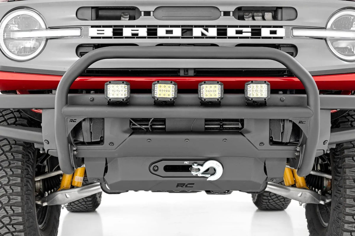 Nudge Bar | 20 Inch BLK DRL Single Row LED | OE Modular Steel | Ford Bronco (21-26) by Rough Country