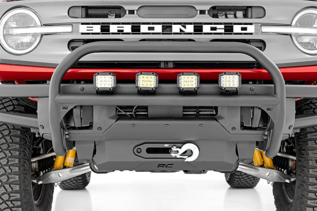 Nudge Bar | 20 Inch Black Single Row LED | OE Modular Steel | | Ford Bronco (21-26) by Rough Country
