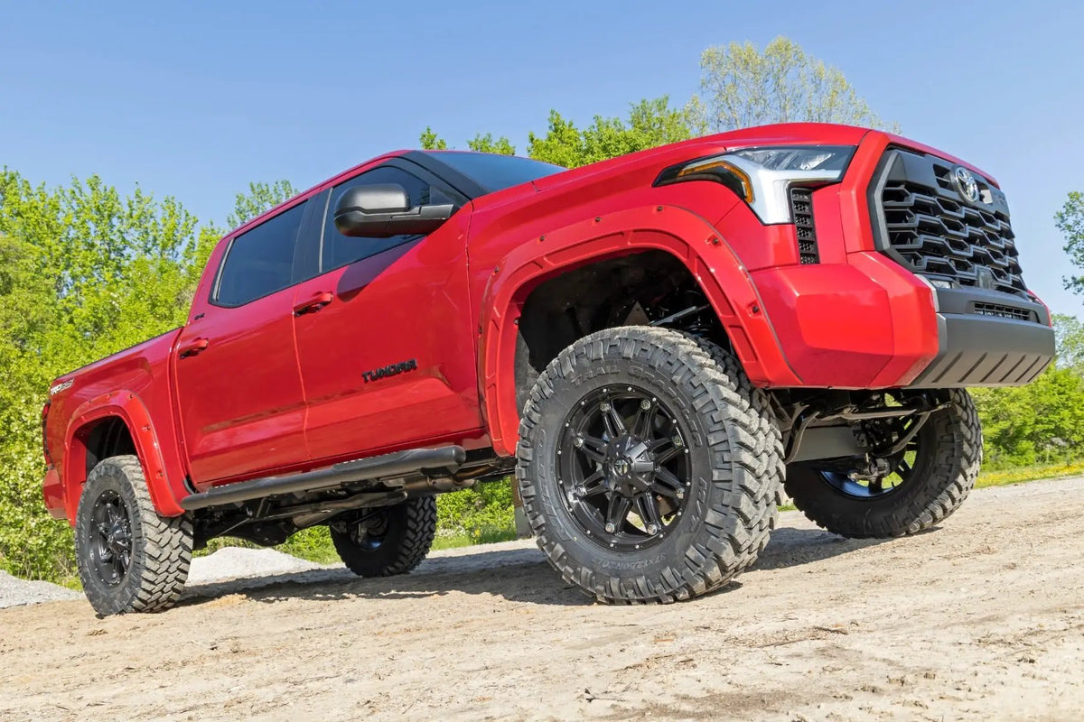 Oval Nerf Steps | Crew Cab | Black | Toyota Tundra 2WD/4WD (2022-2026) by Rough Country
