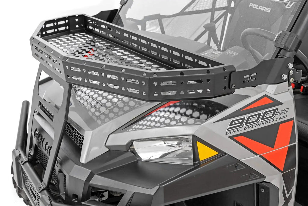 Front Cargo Rack | 6" Black Slimline | Polaris Ranger XP 900/Ranger XP 1000 by Rough Country