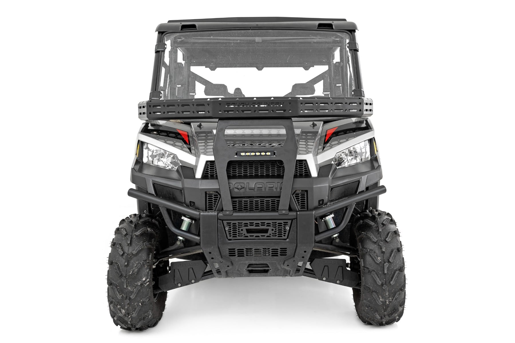 Front Cargo Rack | 6" Black Slimline | Polaris Ranger XP 900/Ranger XP 1000 by Rough Country